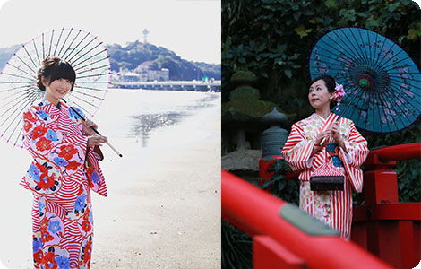 Leyenda del Dios Dragón (alquiler de kimonos en Enoshima)
